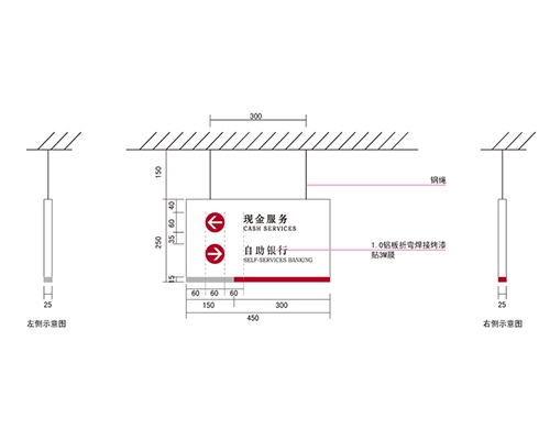 银行VI标识牌