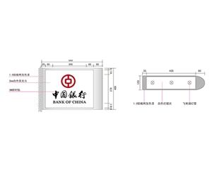 银行VI标识牌